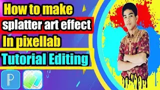 how to make splatter art effect