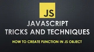 How to create a function in JavaScript Object