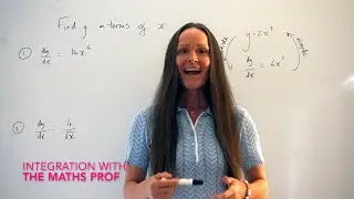 The Maths Prof: Find y in terms of x when given dy/dx (integration)