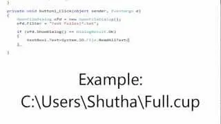 How to Save and Open Text Files with a Text Box - Visual Studio