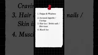 Usual Signs of a Protein Deficiency