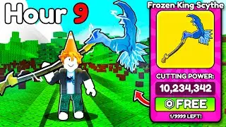 I Survived 24 Hours as Free To Play in Roblox Cut Trees!