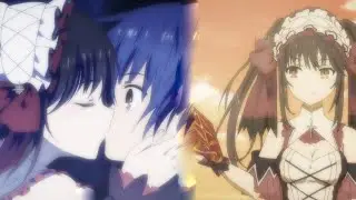 Kurumi new transformation, Kurumi kisses Shido - Date A Live