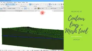 Archicad 20 | Contour lines - Mesh tool
