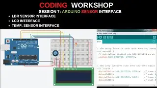 coding workshop : LCD and sensor interface with arduino without hardware.