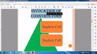 Invocation of Constructors, Implicit&Explicit Call, Dynamic Initialization of Objects with Program.