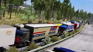 Trailers Traffic Pack v4.8 - Euro Truck Simulator 2 Mod