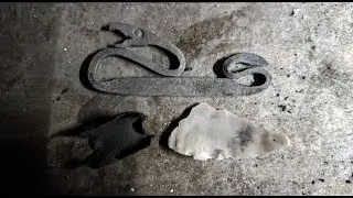 Forging the Wyrm Flint Fire Striker & Making Char Cloth