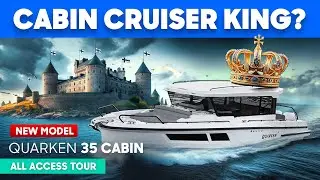 The BEST Cabin Cruiser On The Market? 👑 Quarken 35 Cabin Tour & Review by YachtBuyer