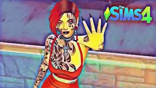 The Sims 4 / Хотел создать в Симс 4 простую девушку а получилась звезда рока
