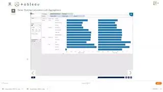 Building calculations with aggregations with Tableau