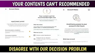 Your content cant be recommended right now | Remove community guidelines strikes from instagram 2023