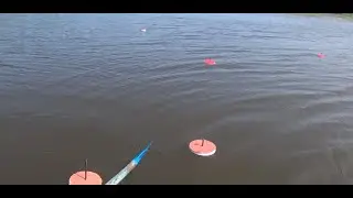 Щука на кружки. Сильный ветер не помешал поймать трофей