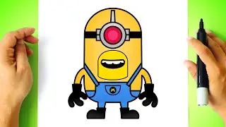 How to DRAW MEGA MINION MEL - Despicable Me 4