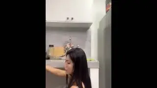 Beautifull Girl Kitchen Work