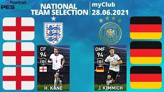 PES 2021 myClub | Featured Players | National Team Selection | 28.06.2021