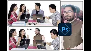 How to Remove One person and Add the person on group photo in adobe Photoshop