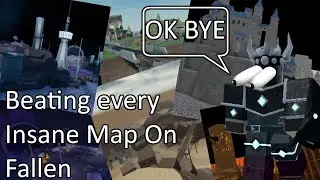Beating Every insane map in tds on fallen mode (TDS)