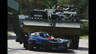 Leopard 2 destroys cars ... Bundeswehr Day 2019