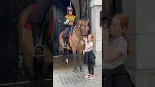 Young Tourist Kisses the King’s Horse