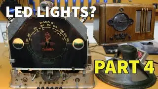 Columbus Model 65 Speaker Cable Replacement, Cams and Vintage Radio LED Lights?