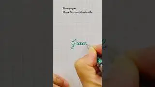 How to Write the Word Grace in Cursive | Cursive Handwriting Practice