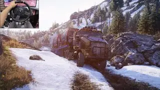 Transporting cable cars to a mountaintop - SnowRunner | #gameplay