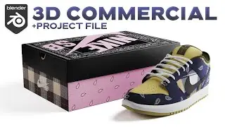 Nike Shoes 3D Animation Kit Trailer | Full Blender Project Files