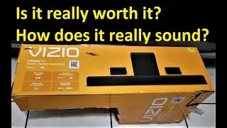 VIZIO V-Series 5.1 Home Theater Sound bar, TEST and Comparison to TV speakers 🙂🎶🎵🎶