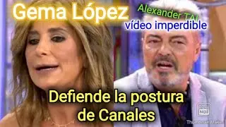 GEMA LÓPEZ DA LA CARA POR ANTONIO CANALES DELANTE DE CARLOTA