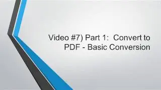 How make PDF Hyperlinks work when Converting -  Part1 Basics