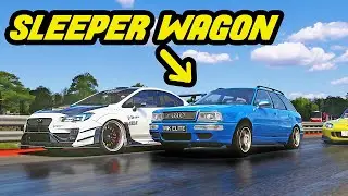 2000HP Audi RS2 Surprises Everyone! New FREE Drag Race Server | Assetto Corsa Driving Mod
