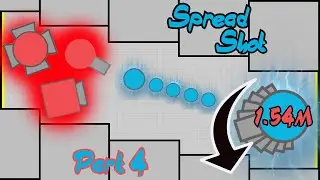 Diep.io - Stacking with Spread [4/4] (Spread Shot 1.54m - Maze) (OUTDATED!)