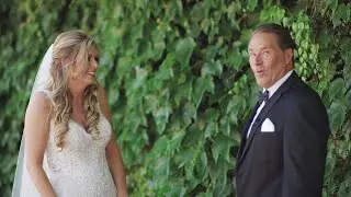 Dads emotional reaction first time seeing bride | | V. Sattui Wedding