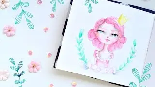 💖 TUTORIAL cómo DIBUJAR y PINTAR una CARA con ACUARELAS  👩🏼