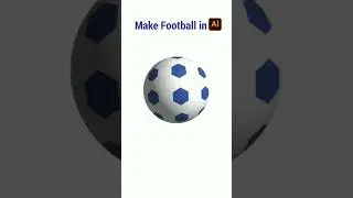 Make Football ⚽ in Illustrator #tutorial