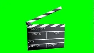 Clapperboard 2 rotate green screen animation 64bit test 1 s01r01