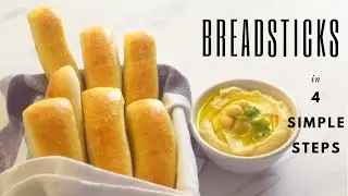 Homemade Breadsticks Recipe/How to make breadsticks in 4 simple steps