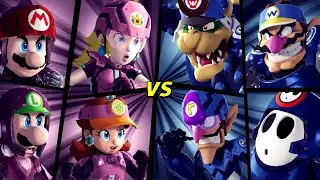 Mario Strikers: Battle League - Team Peach vs. Team Bowser (Hard CPU)