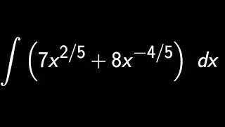 Example: Find the most general antiderivative of the given function | Evaluate the given integral