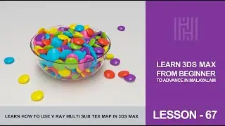 3Ds Max Tutorial Lesson 67 / Learn How To Use V Ray Multi Sub Tex Map In 3Ds MAX