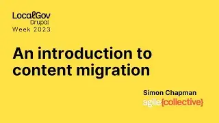 Introduction to content migration