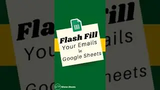 Flash Fill Emails in Google Sheets ⚡