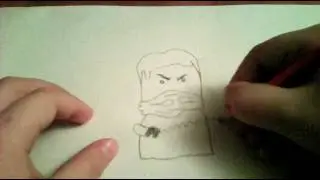 Рисуем Джея из лего ниндзяго