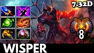 EG. WISPER DOOM OFFLANE DOTA 2 PATCH 7.32D