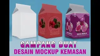 CARA MUDAH DESAIN  MOCKUP  BUAT KEMASAN DENGAN PHOTOSOP | TUTORIAL PHOTOSOP CS6