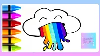 Cómo Dibujar una NUBE ARCOIRIS @mundo.magico