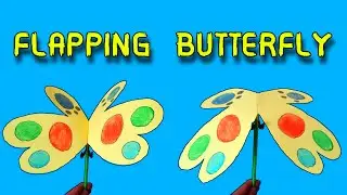 DIY Flapping Butterfly | Easy Paper Craft