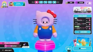 Fall Guys PS5 Hello Kitty Skin Gameplay