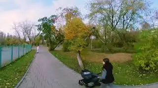 Прогулка на велосипеде по парку Павлика Морозова в 360°
